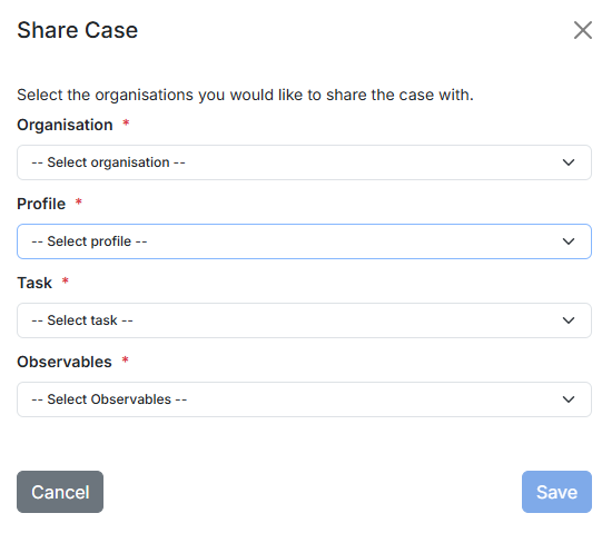 Case sharing